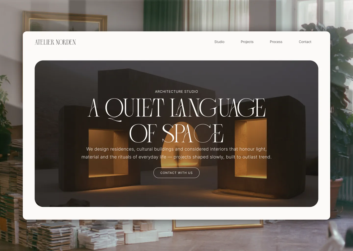 An interiors studio