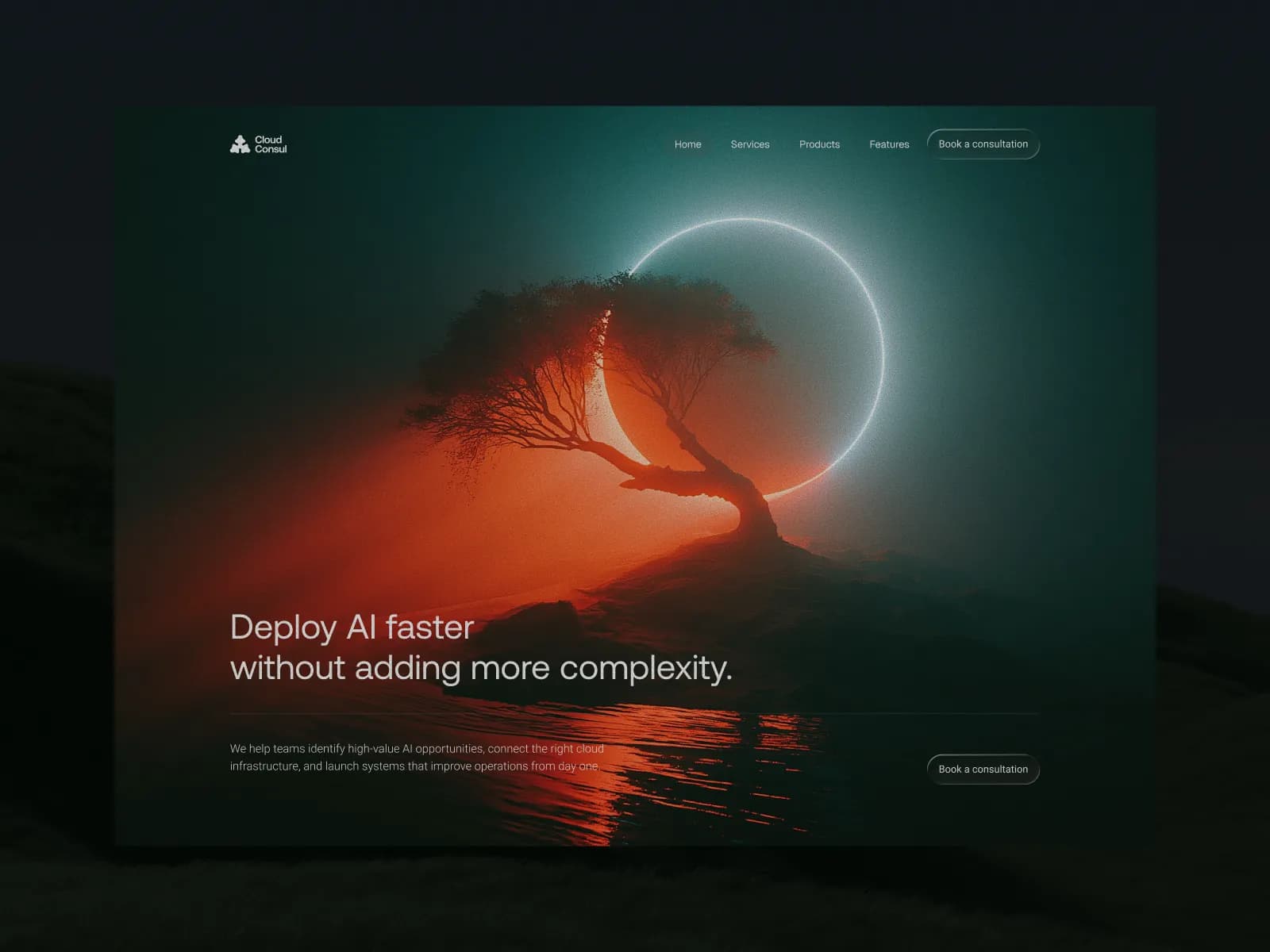 Deploy faster, a landing page