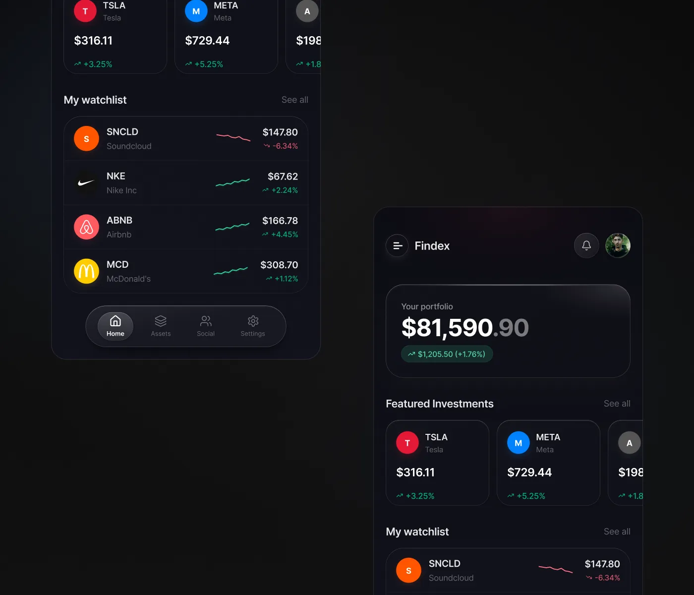 An investing app