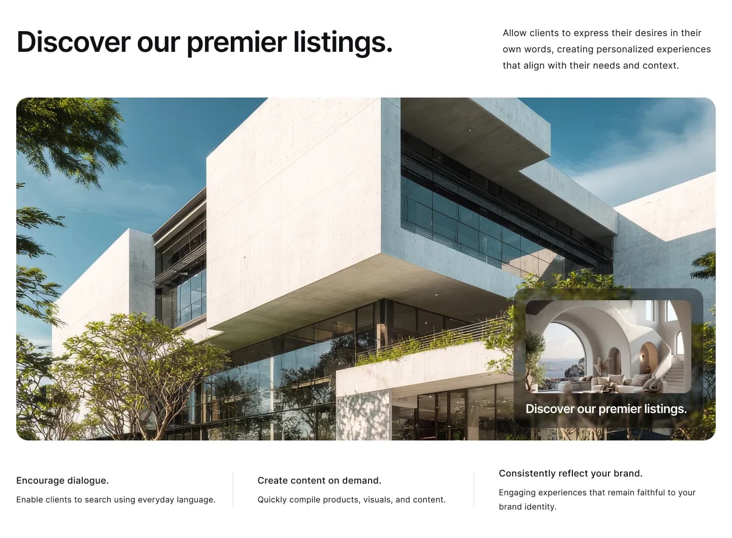 Real estate listings